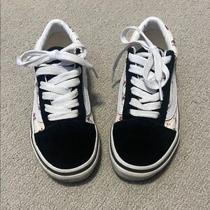 Girls floral & black Vans Sneakers